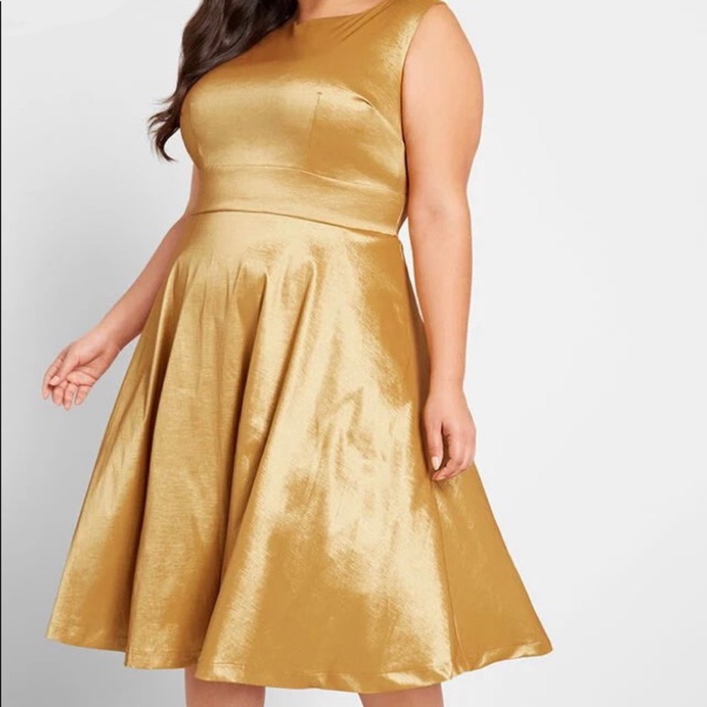 ModCloth satin midi